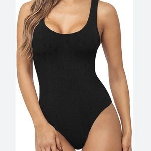 Express Body Contour Bodysuit Black Size Small